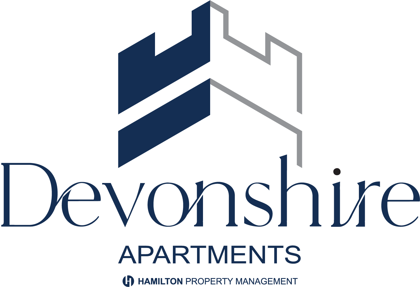 the logo for devonshire apartments